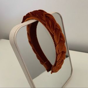 Velvet Braided Headband🤎
